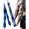 imageMANUEKLEAR Tricep Rope Cable Attachment Handles Greater Range of Motion Tricep Pull Down Rope for Push Downs Crunches Facepulls for Professional GymBlue