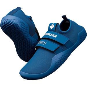 MANUEKLEAR Deadlift Shoes – Weight Lifting Shoes for Men Women – Weightlifting Squat Shoes Fitness Cross-Trainer Barefoot Gym Training Sneakers(Sapphire Blue)